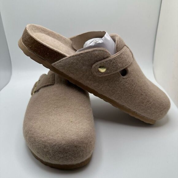 CUSHIONAIRE Women's Cork Footbed Clog 8.5 SAND - Picture 6 of 7